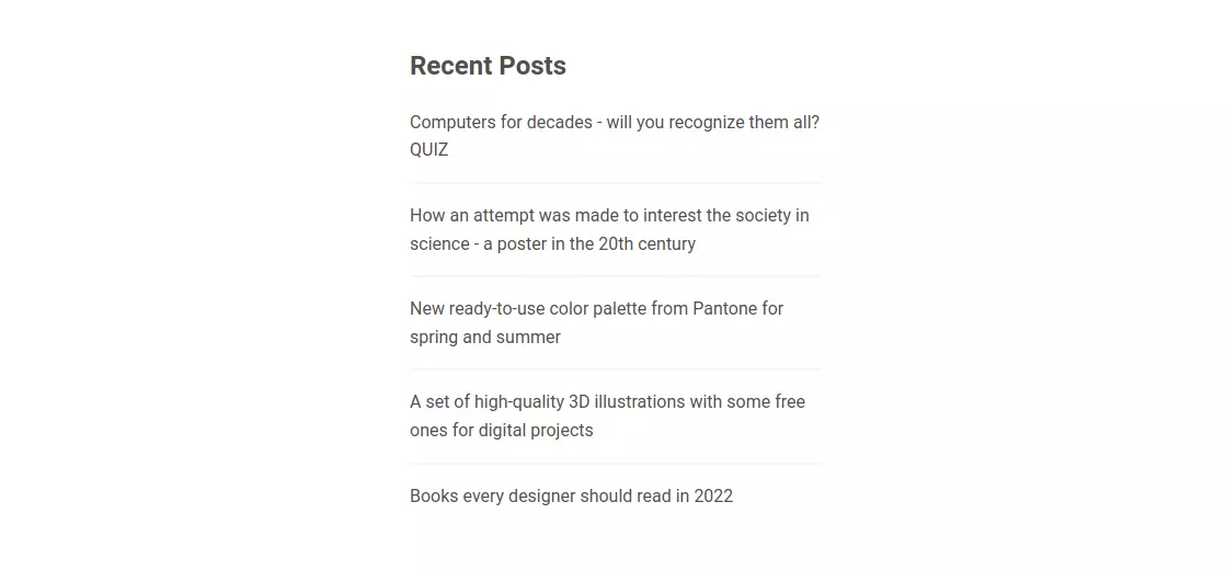 Bootstrap 5 Blog Design Block